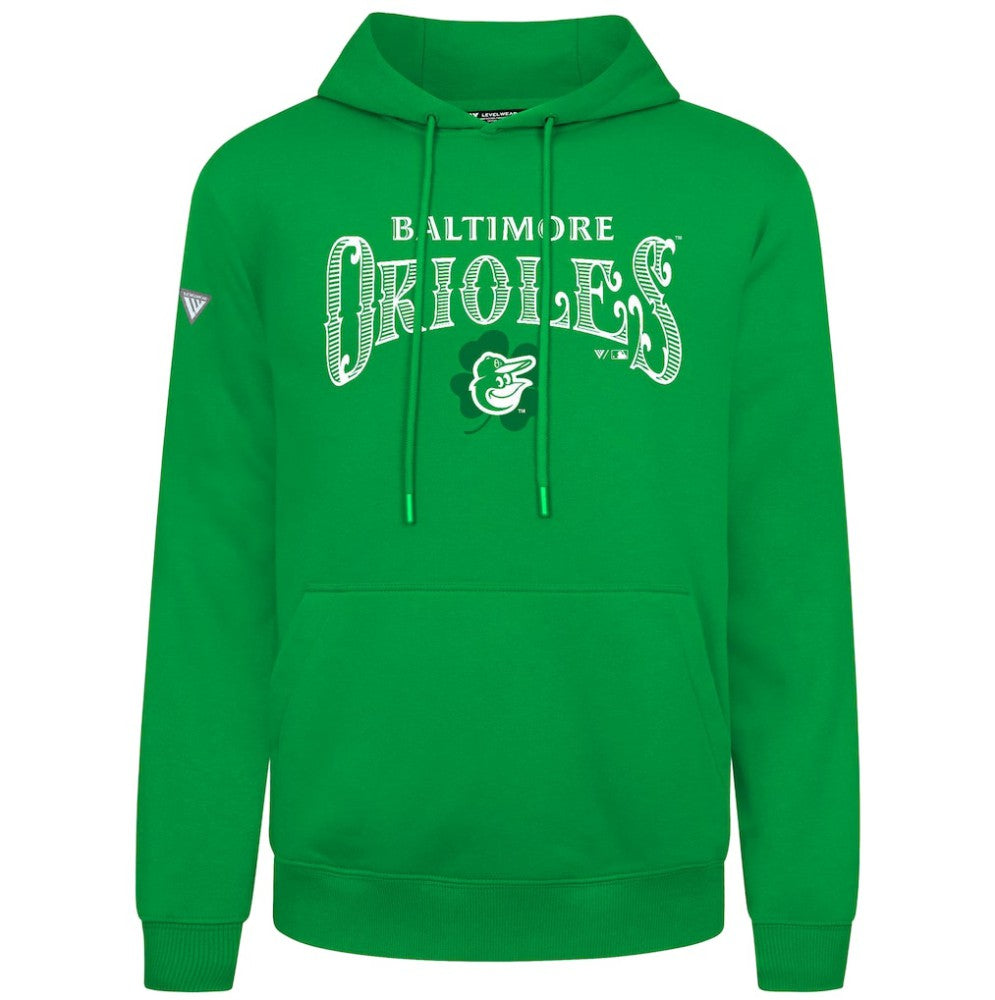 Baltimore Orioles Levelwear St. Patrick's Day Podium Hoodie - MLB Hoodies