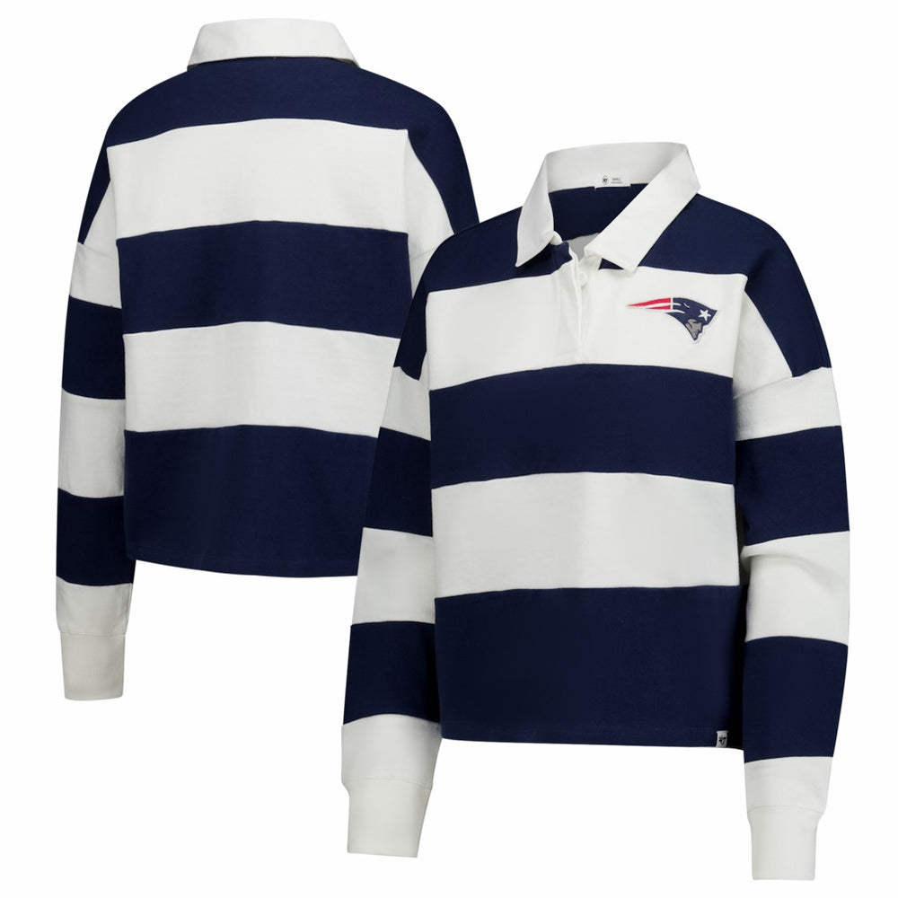 New England Patriots '47 Women's Clubhouse Hall Raven Rugby Long Sleeve T-Shirt | NFL Near me