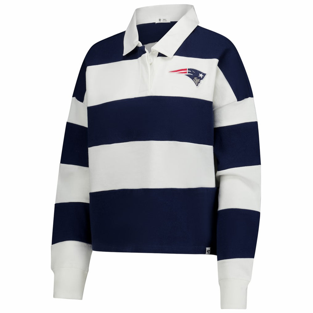 New England Patriots '47 Women's Clubhouse Hall Raven Rugby Long Sleeve T-Shirt | NFL Near me