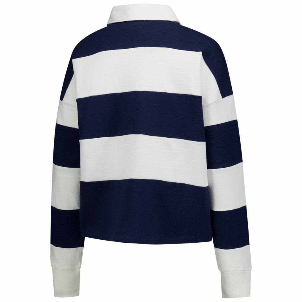 New England Patriots '47 Women's Clubhouse Hall Raven Rugby Long Sleeve T-Shirt | NFL Near me
