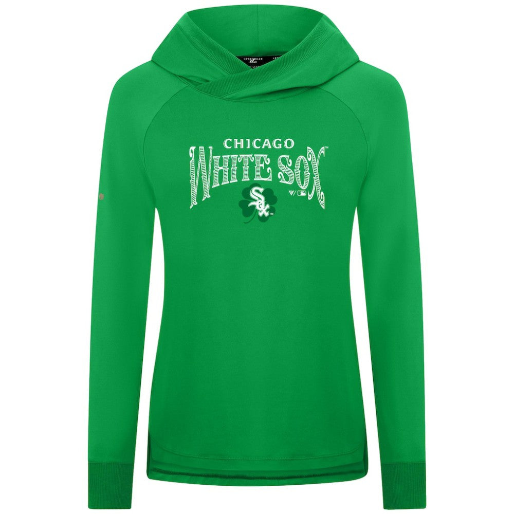 Chicago White Sox Levelwear Women's St. Patrick's Day Slender Raglan Hoodie - MLB Hoodies