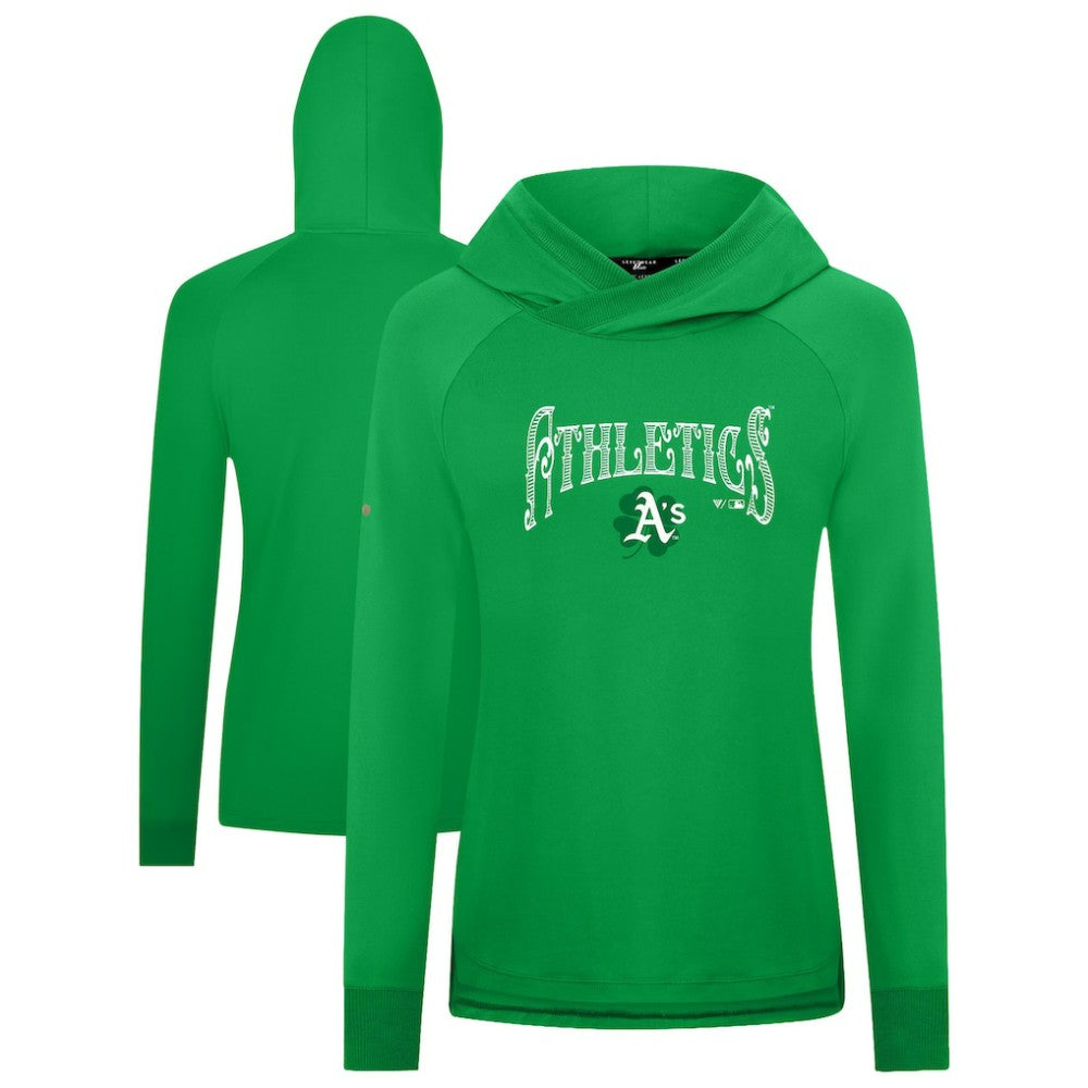 Athletics Levelwear Women's St. Patrick's Day Slender Raglan Hoodie - MLB Hoodies