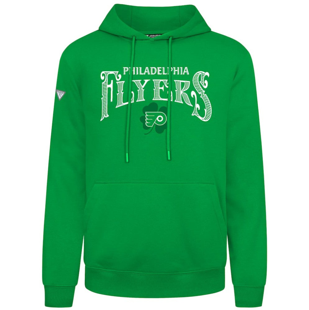 Philadelphia Flyers Levelwear St. Patrick's Day Podium Hoodie -  NHL Hoodies