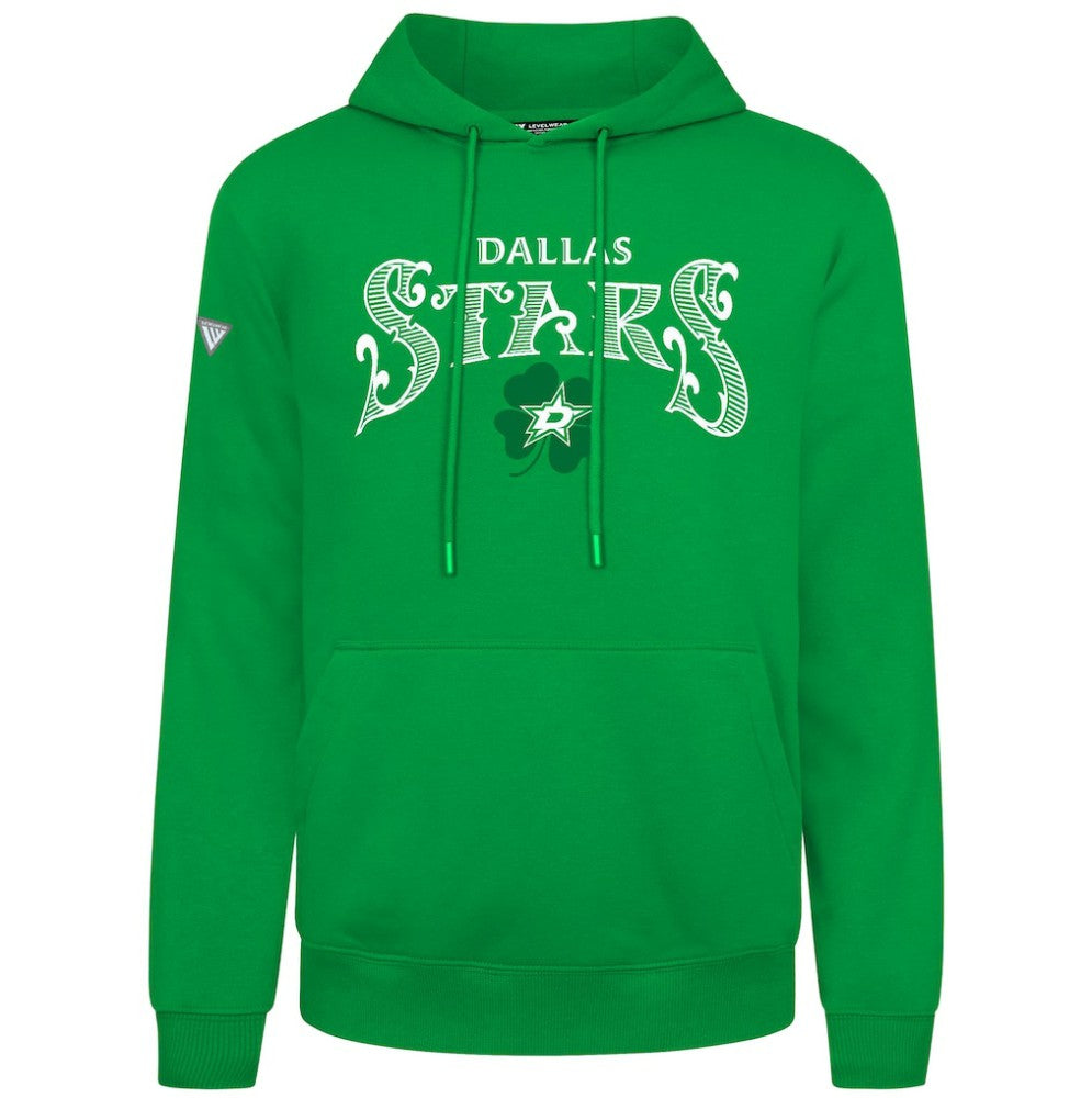 Dallas Stars Levelwear St. Patrick's Day Podium Hoodie -  NHL Hoodies
