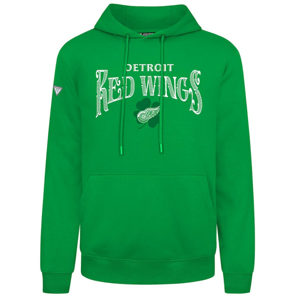 Detroit Red Wings Levelwear St. Patrick's Day Podium Hoodie -  NHL Hoodies