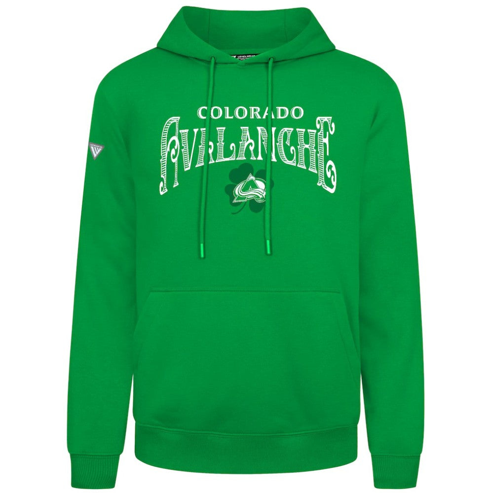 Colorado Avalanche Levelwear St. Patrick's Day Podium Hoodie -  NHL Hoodies
