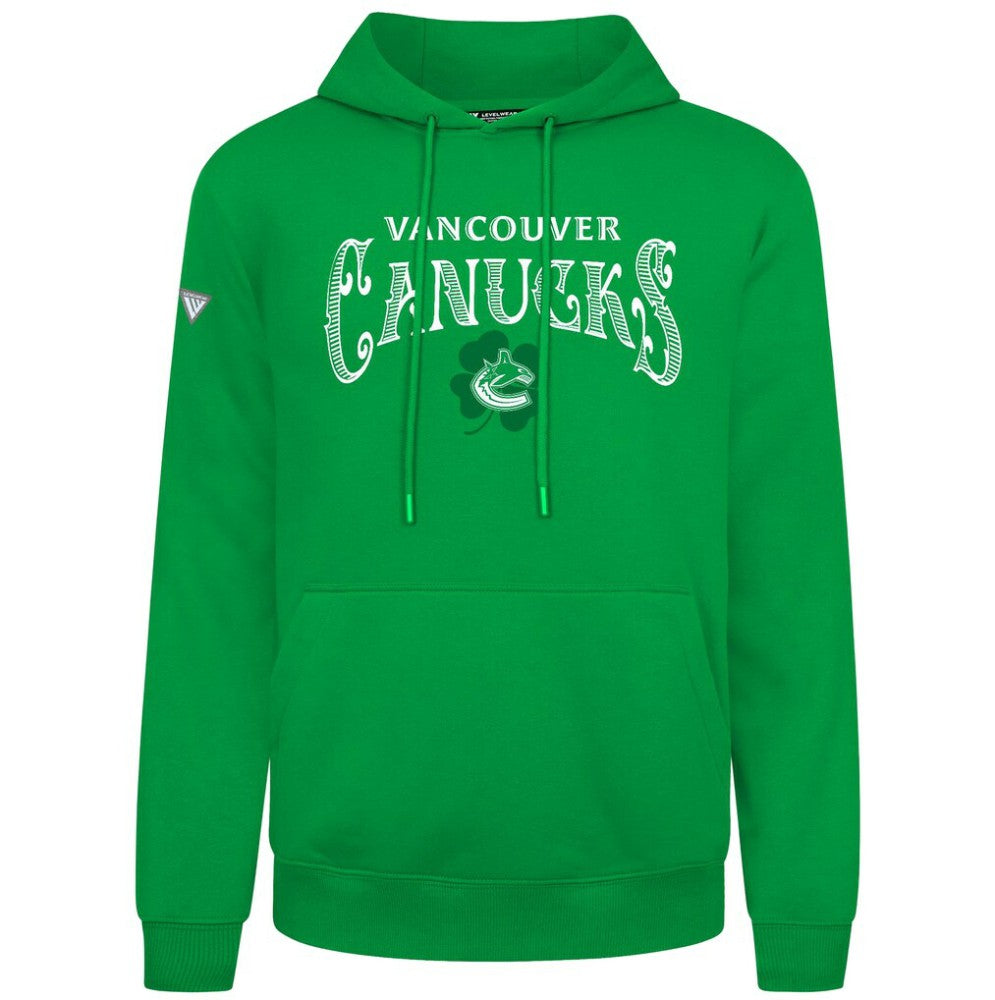Vancouver Canucks Levelwear St. Patrick's Day Podium Hoodie -  NHL Hoodies