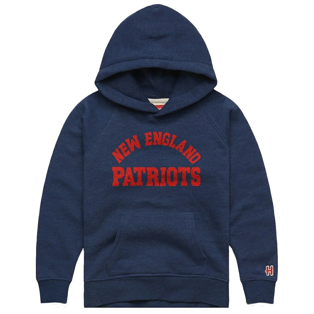 New England Patriots Homage Youth Classic Tri-Blend Hoodie | NFL Outlet