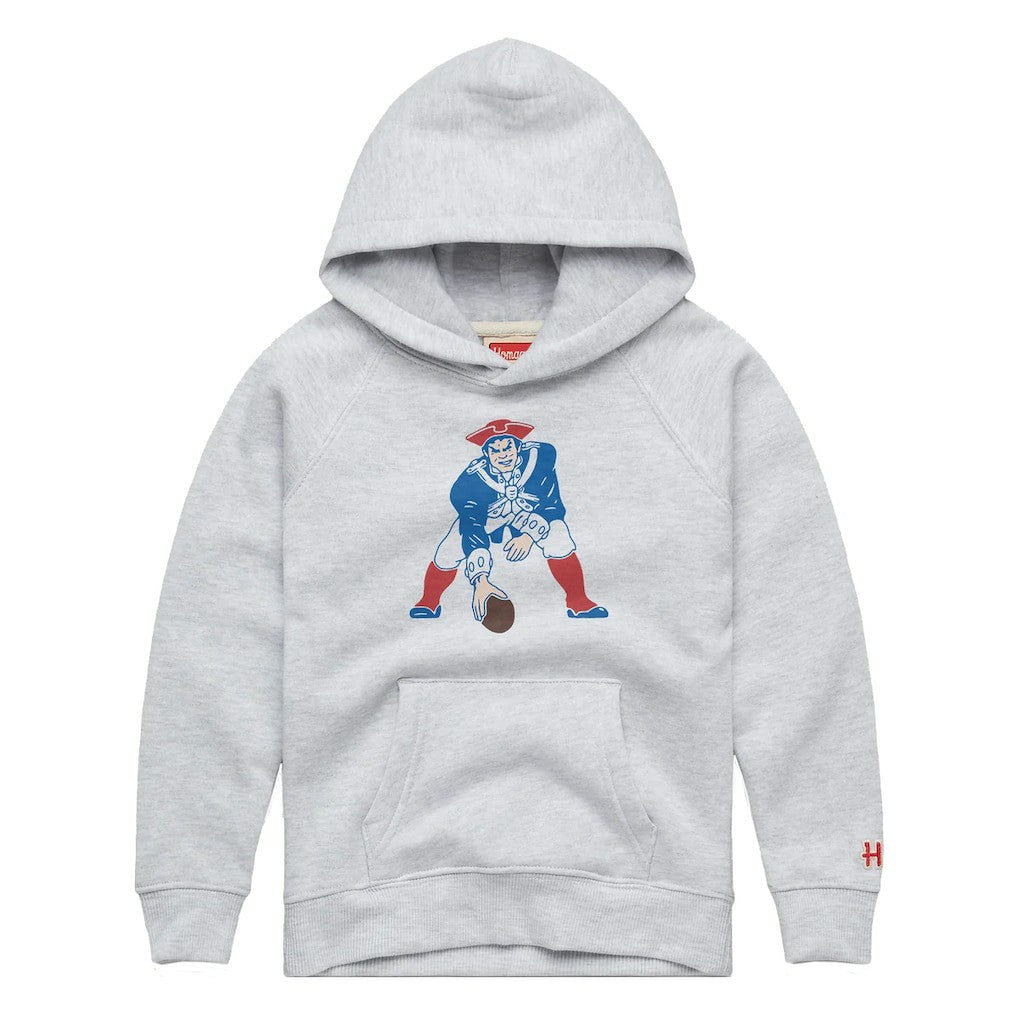 New England Patriots Homage Youth 1979 Tri-Blend Hoodie | NFL Near me