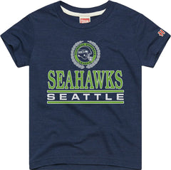 Seattle Seahawks Homage Youth Crest Tri-Blend T-Shirt | NFL Sale