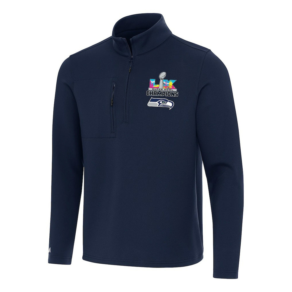Seattle Seahawks Antigua Super Bowl LX s Insider Quarter-Zip Pullover | NFL On sale