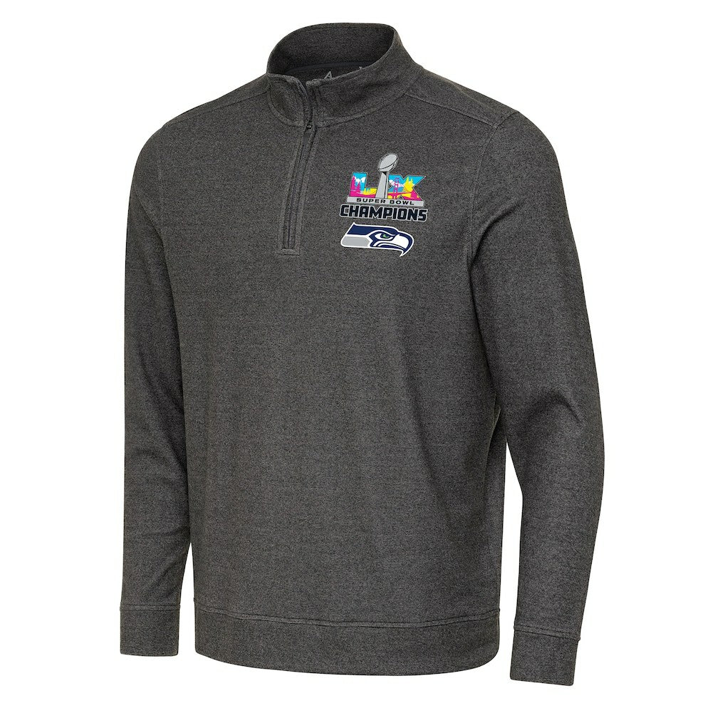 Seattle Seahawks Antigua Super Bowl LX s Subtle Quarter-Zip Pullover | NFL Outlet