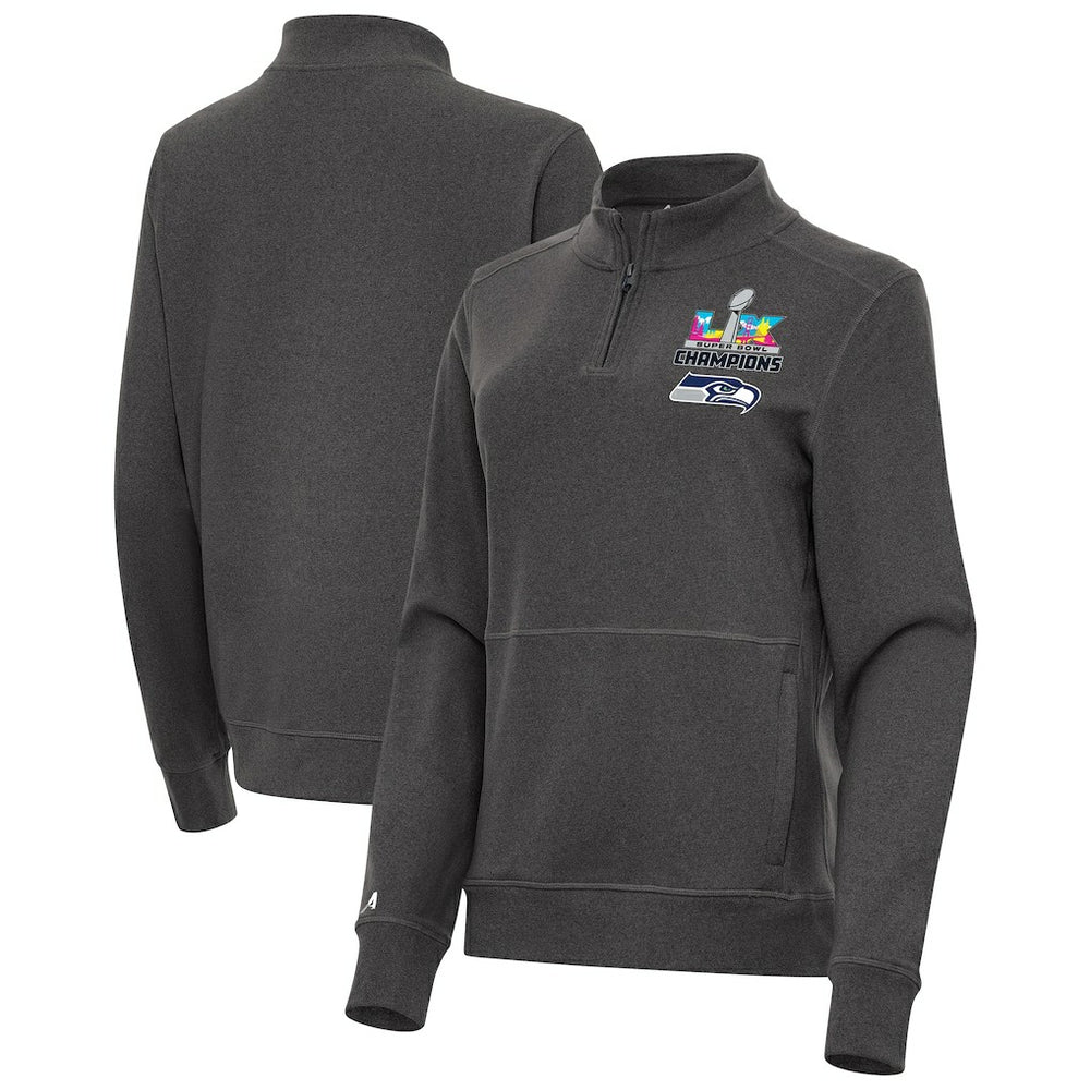 Seattle Seahawks Antigua Women's Super Bowl LX s Crush Quarter-Zip Pullover | NFL Online