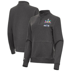 Seattle Seahawks Antigua Women's Super Bowl LX s Crush Quarter-Zip Pullover | NFL Online