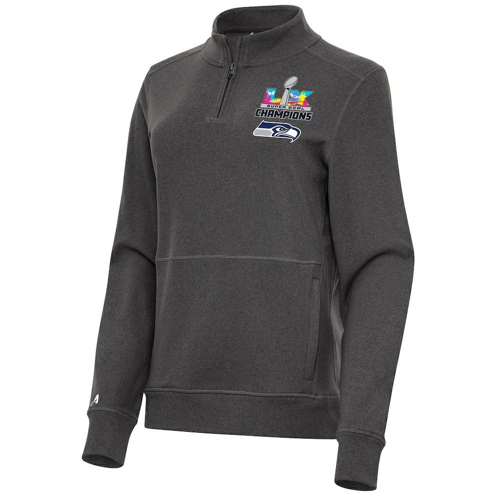 Seattle Seahawks Antigua Women's Super Bowl LX s Crush Quarter-Zip Pullover | NFL Online