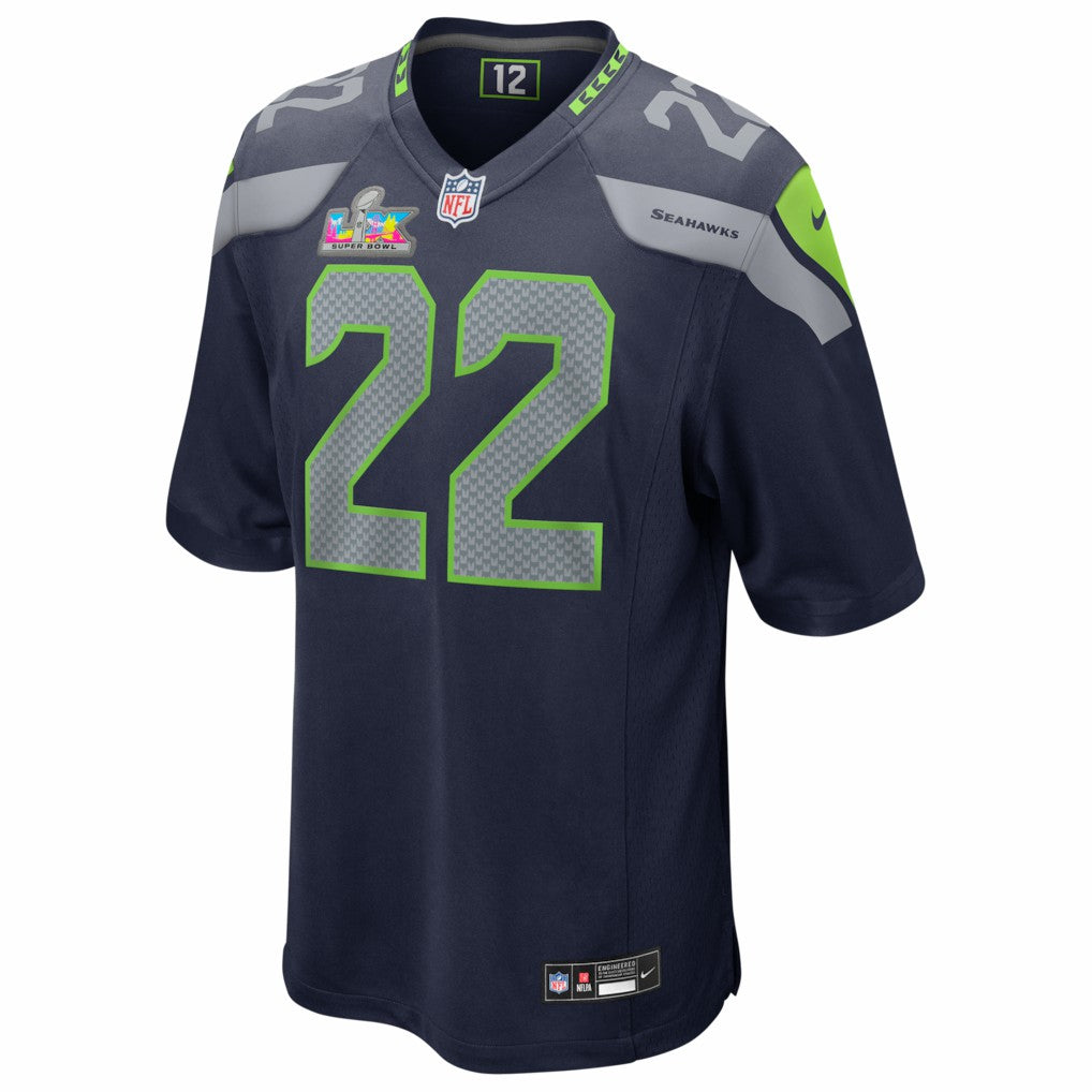 Seattle Seahawks Rashid Shaheed  Super Bowl LX Patch Game Jersey | NFL Sale