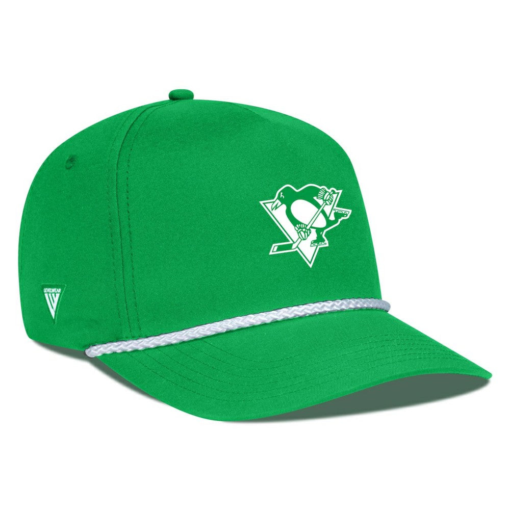 Pittsburgh Penguins Levelwear St. Patrick's Day Gambit Rope Adjustable Hat -  NHL Hats
