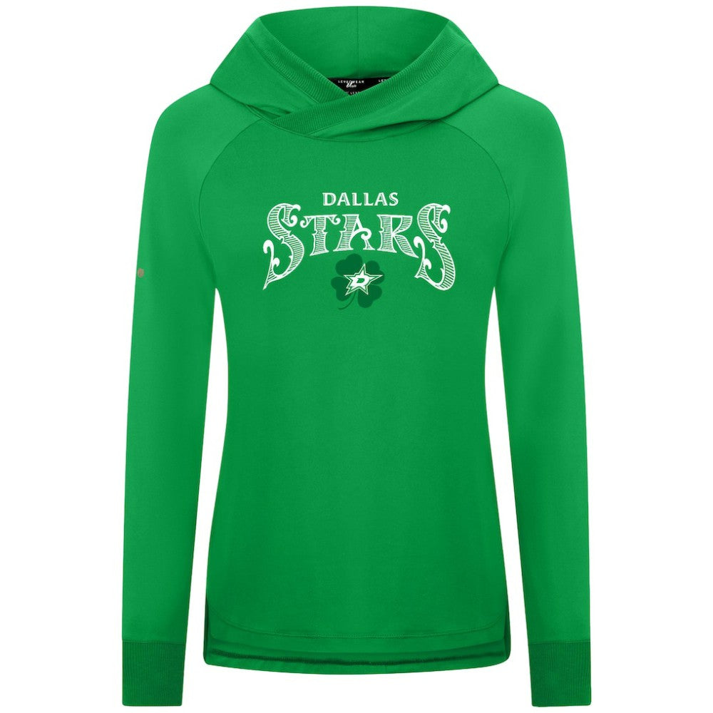 Dallas Stars Levelwear Women's St. Patrick's Day Slender Raglan Hoodie -  NHL Hoodies