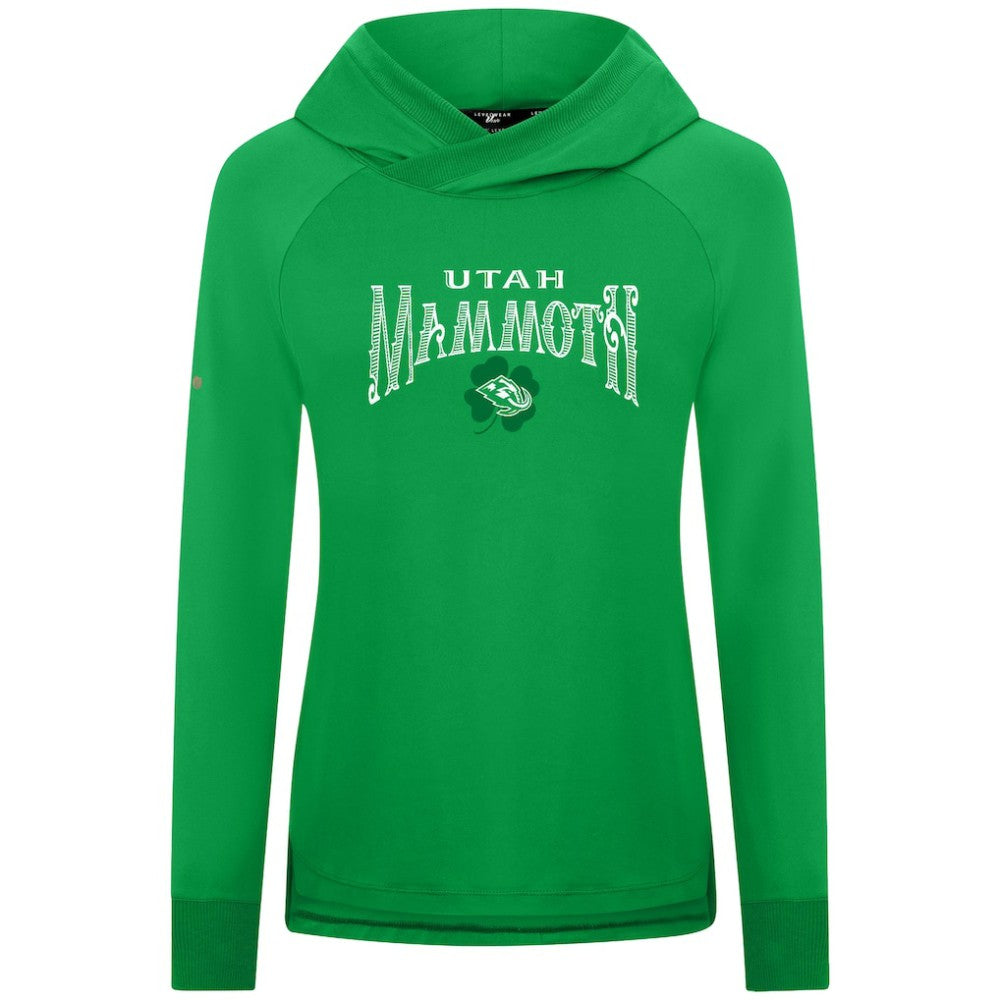 Utah Mammoth Levelwear Women's St. Patrick's Day Slender Raglan Hoodie -  NHL Hoodies