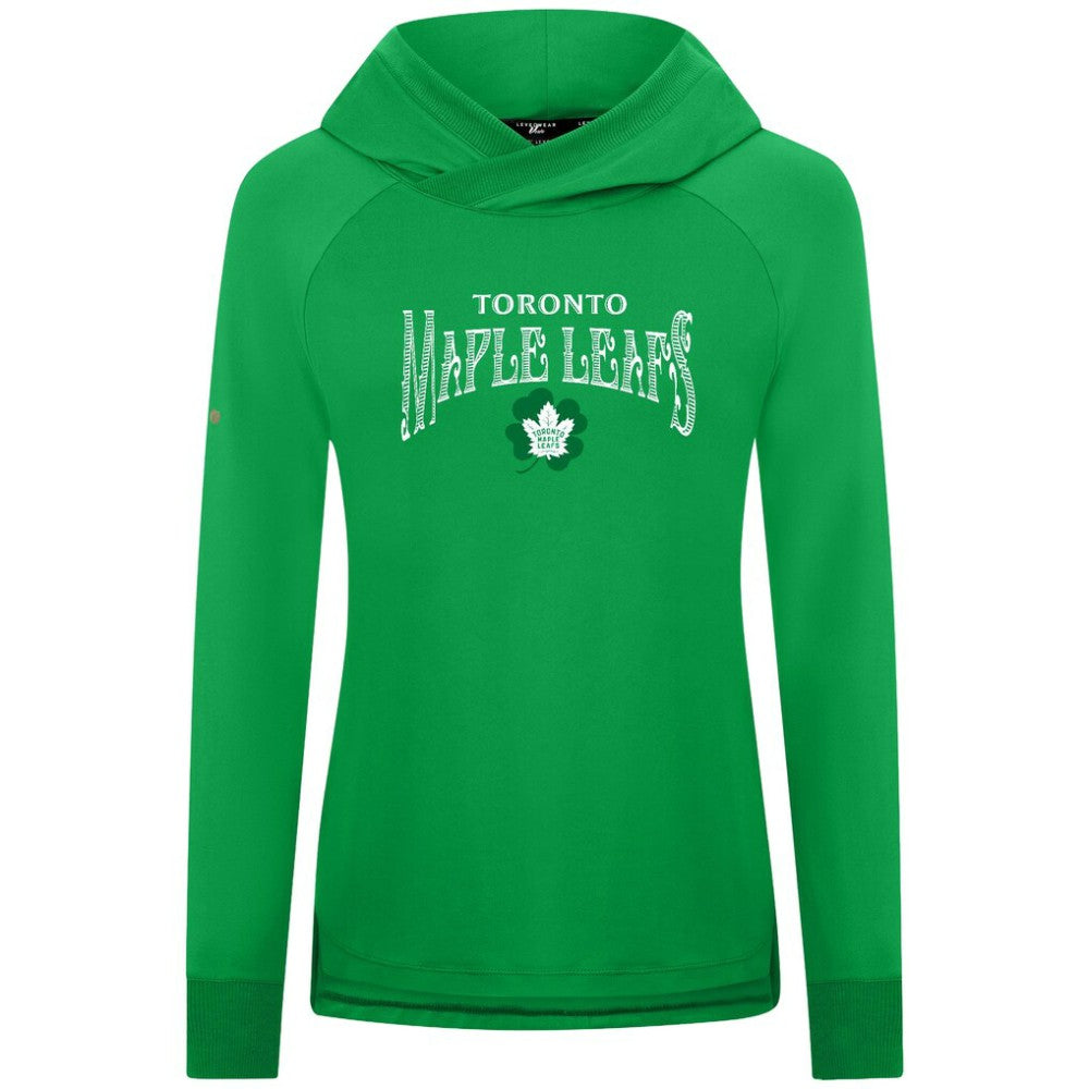 Toronto Maple Leafs Levelwear Women's St. Patrick's Day Slender Raglan Hoodie -  NHL Hoodies