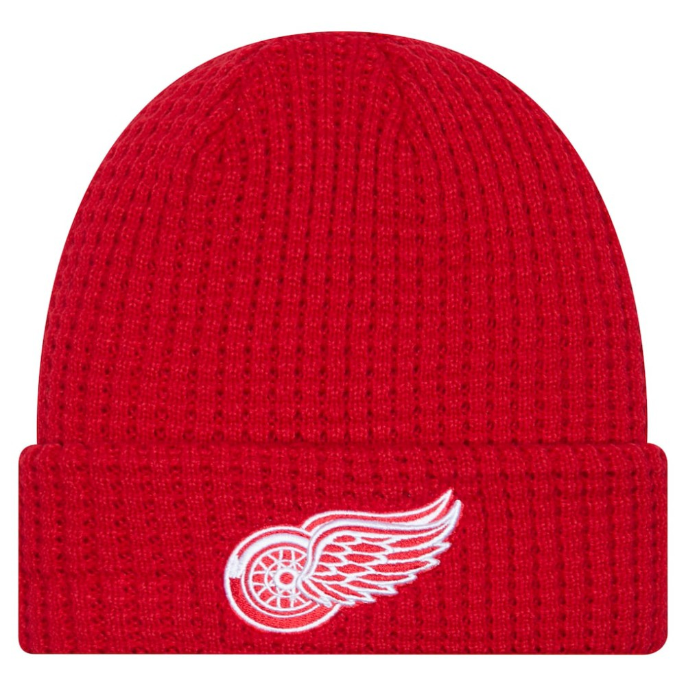 Detroit Red Wings New Era Waffle Cuffed Knit Hat -  NHL Hats