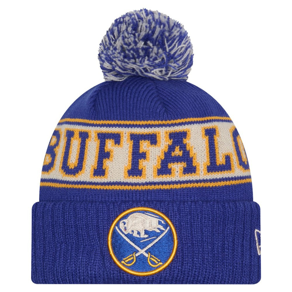 Buffalo Sabres New Era Retro Cuffed Knit Hat with Pom -  NHL Hats