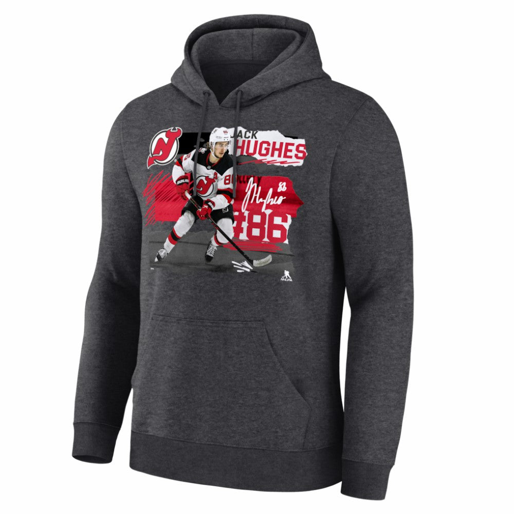 Jack Hughes New Jersey Devils Fresh Ice Hoodie -  NHL Jerseys