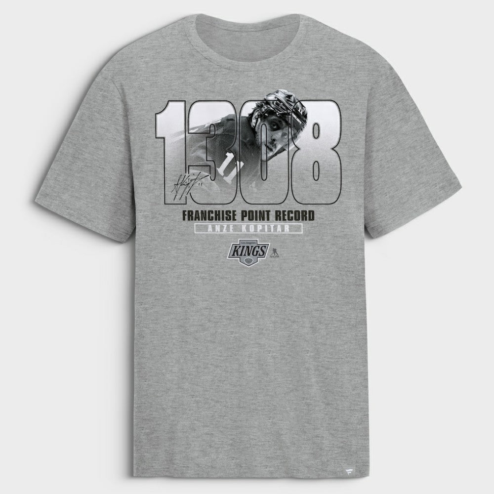 Anze Kopitar Los Angeles Kings Franchise Points Record T-Shirt -  NHL T-shirts