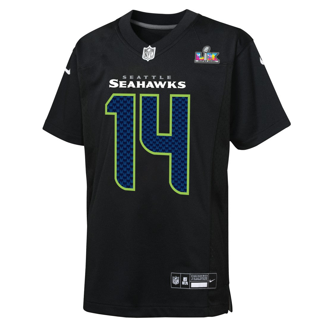 Seattle Seahawks Sam Darnold  Youth Super Bowl LX Carbon Fashion Game Jersey | NFL New