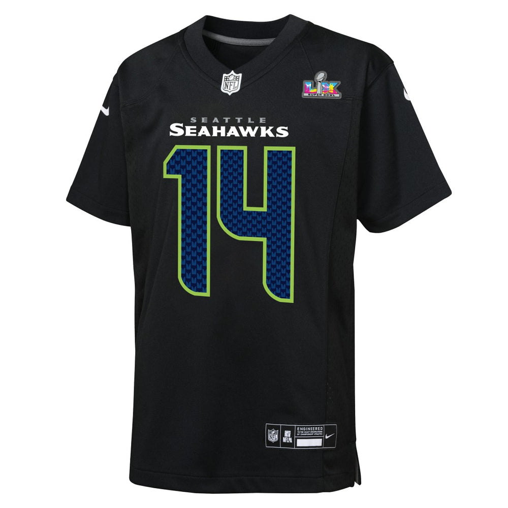 Seattle Seahawks Sam Darnold  Youth Super Bowl LX Carbon Fashion Game Jersey | NFL New