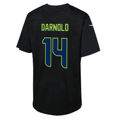 Seattle Seahawks Sam Darnold  Youth Super Bowl LX Carbon Fashion Game Jersey | NFL New