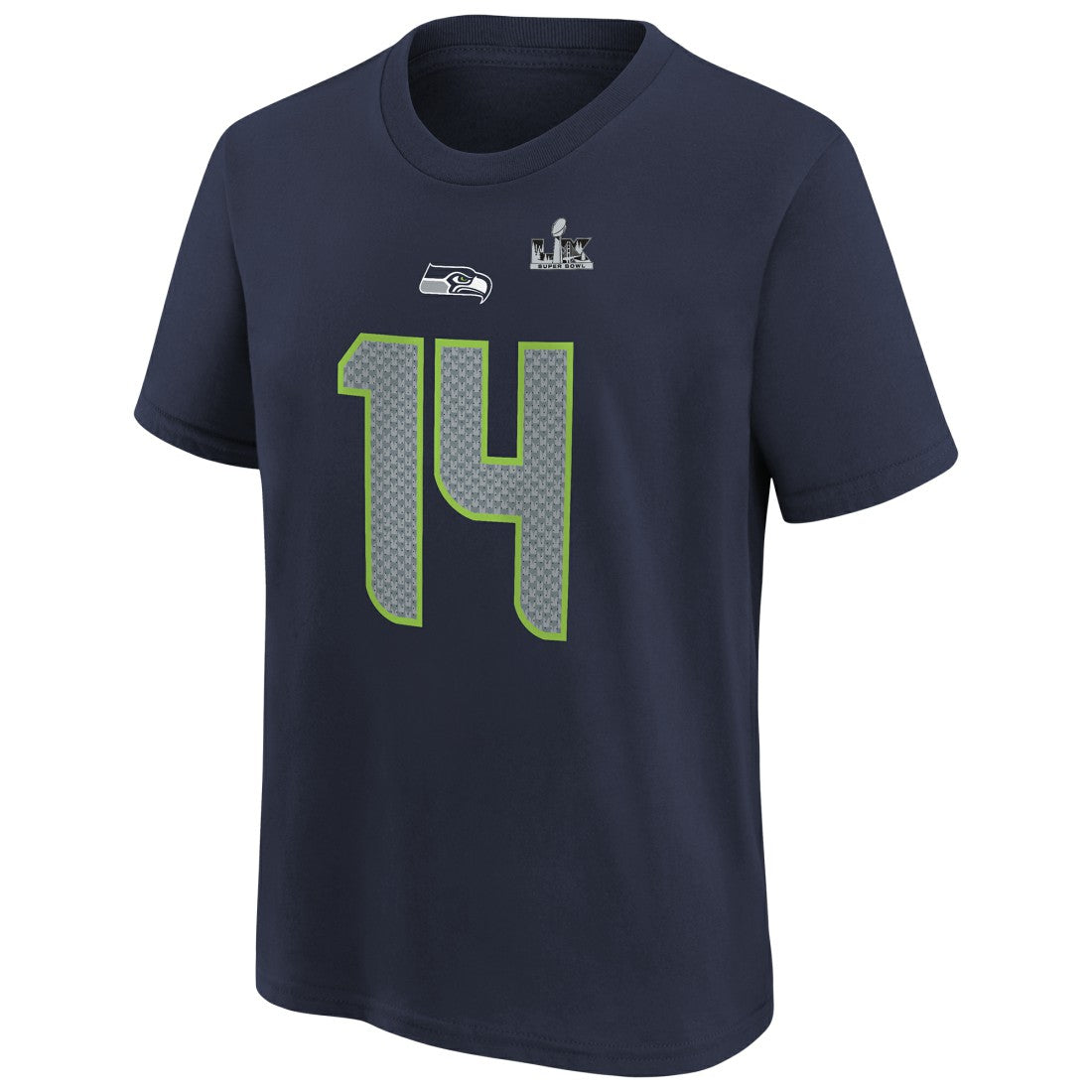 Seattle Seahawks Sam Darnold  Youth Super Bowl LX Name & Number T-Shirt | NFL Outlet