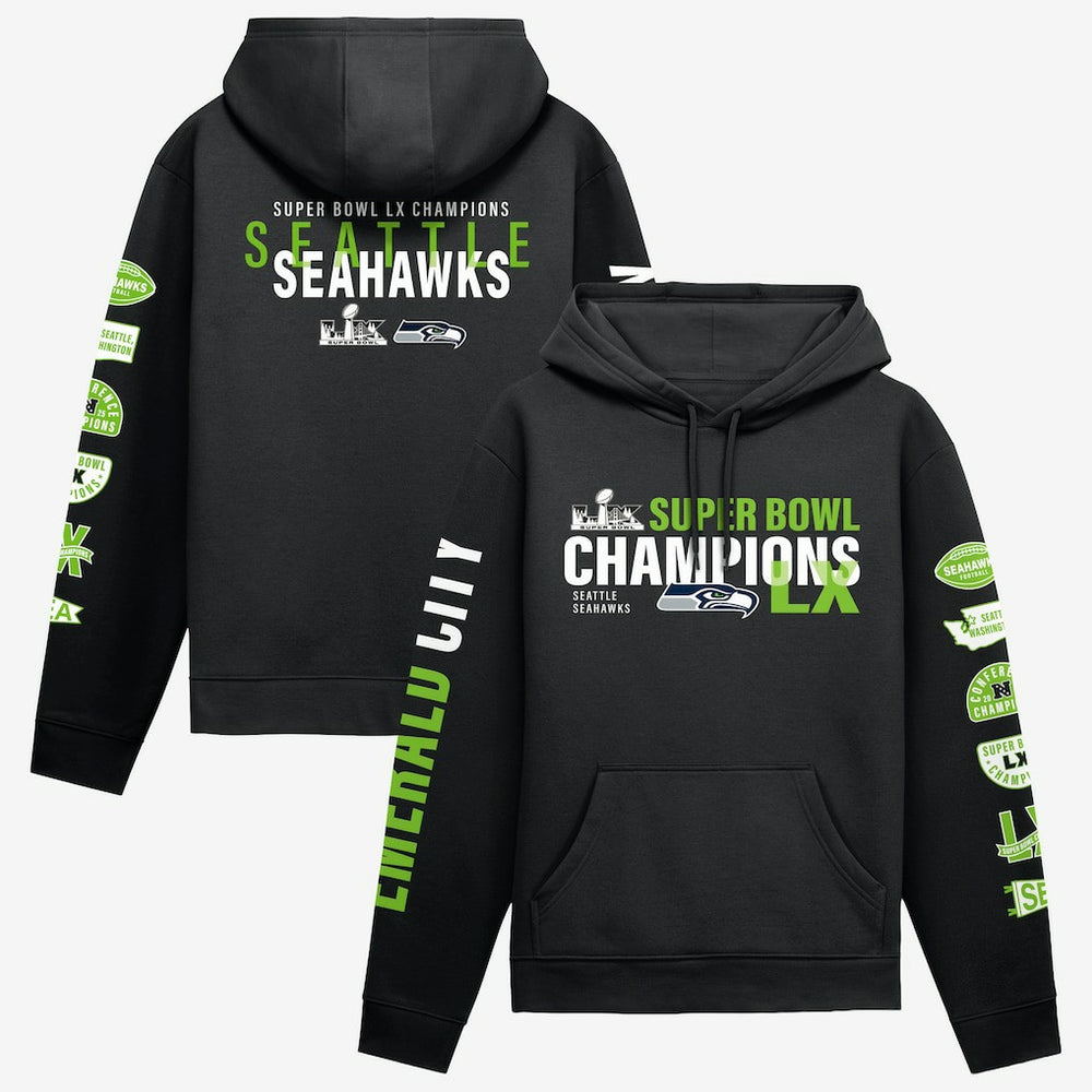 Seattle Seahawks Super Bowl LX Champions Four Piece Hoodie | NFL On sale