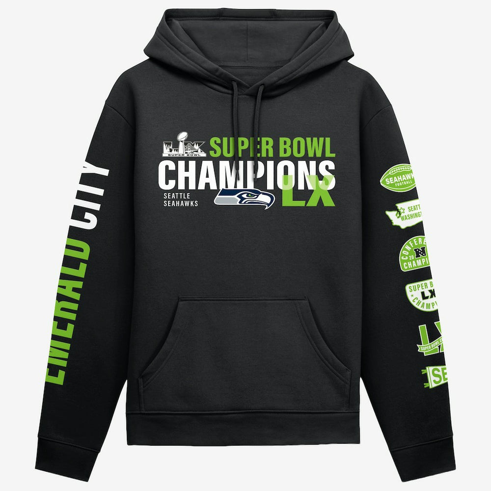 Seattle Seahawks Super Bowl LX Champions Four Piece Hoodie | NFL On sale