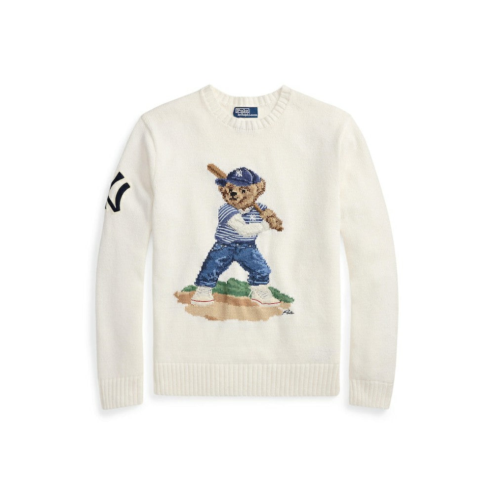 Yankees Polo Ralph Lauren Bear Sweater - MLB