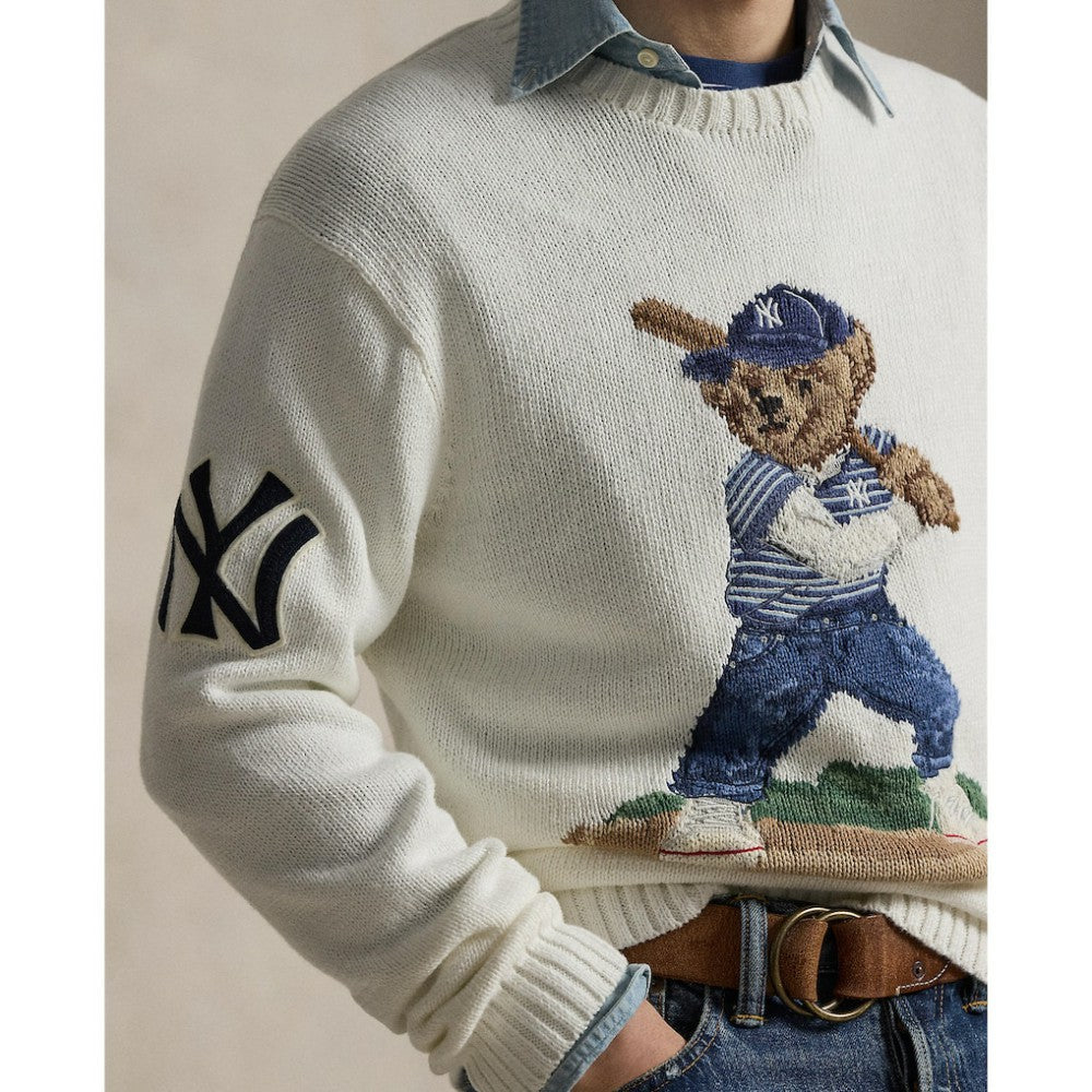 Yankees Polo Ralph Lauren Bear Sweater - MLB