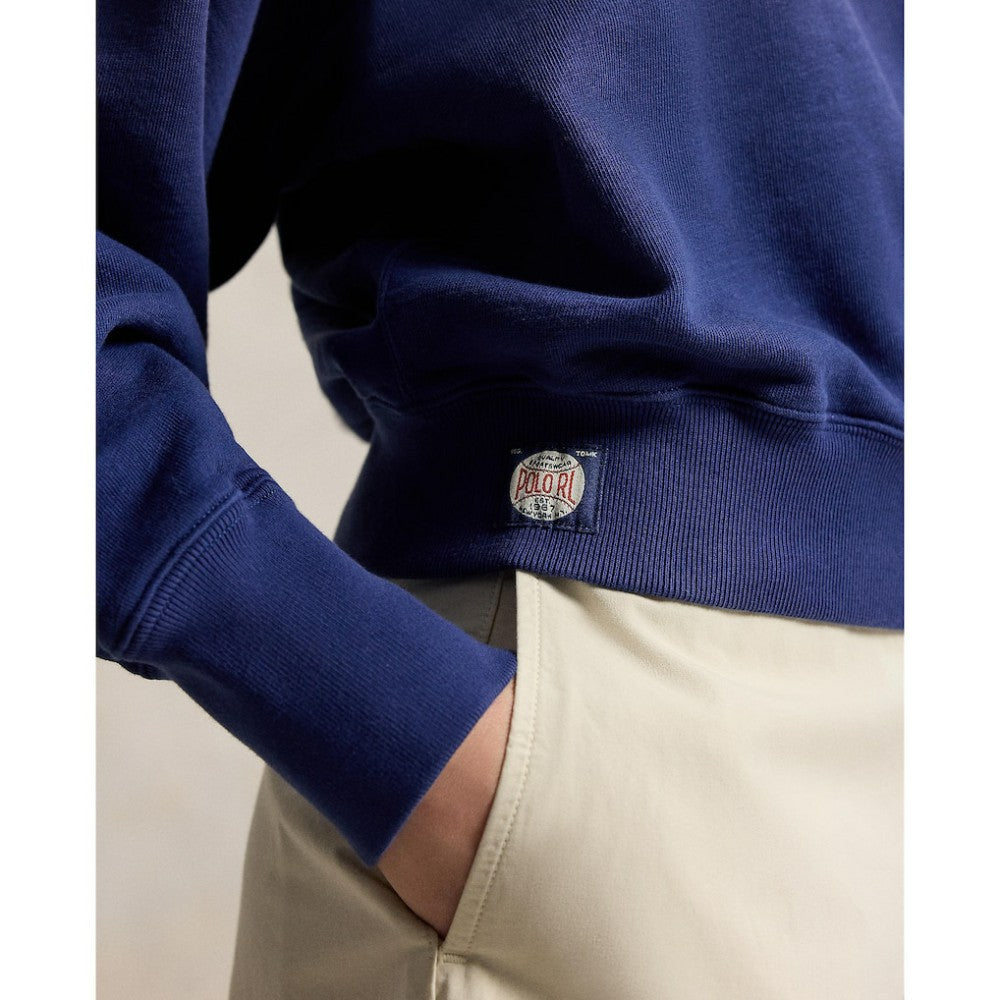 Yankees Polo Ralph Lauren Women's Vintage Knit Sweatshirt - MLB Sweatshirts