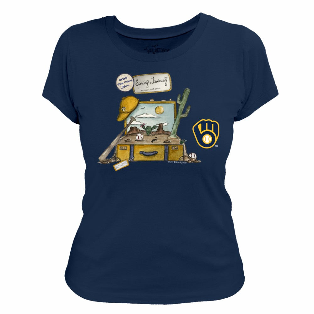 Milwaukee Brewers Tiny Turnip Women's 2026 Spring Training T-Shirt - MLB T-shirts