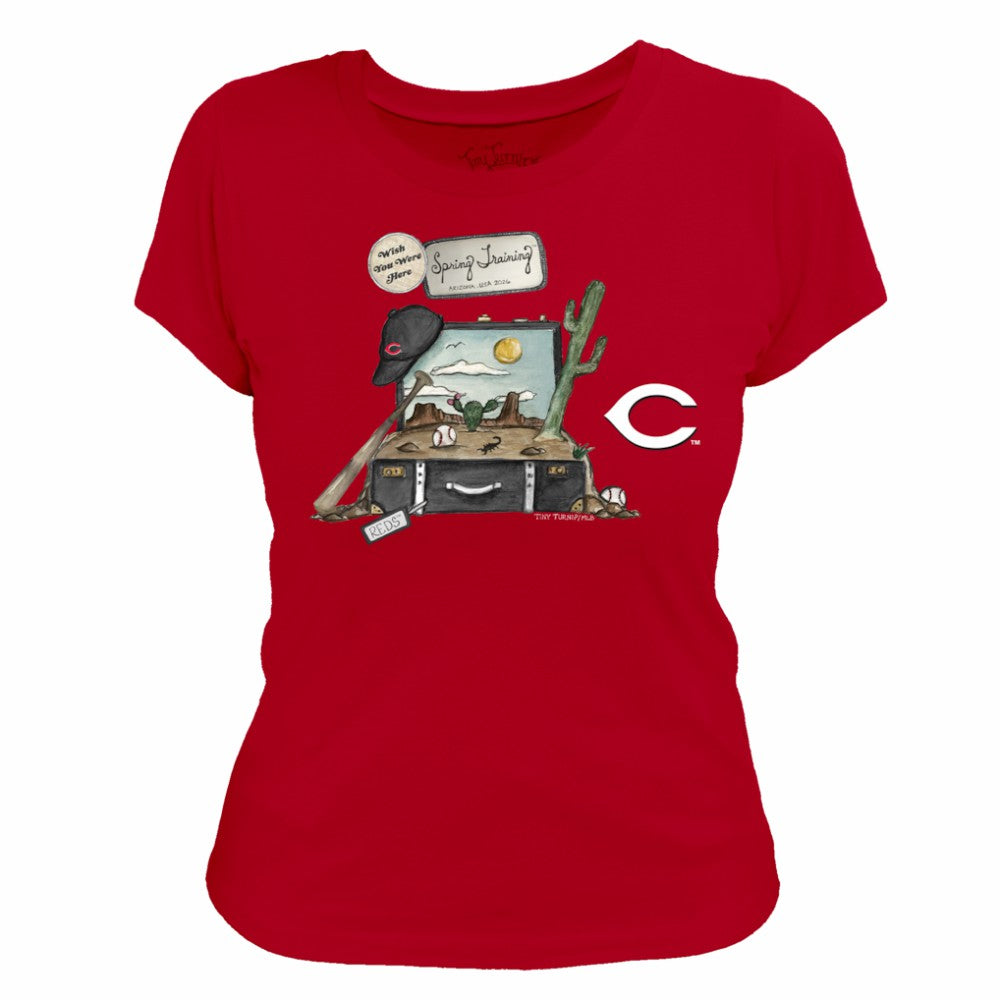 Cincinnati Reds Tiny Turnip Women's 2026 Spring Training T-Shirt - MLB T-shirts