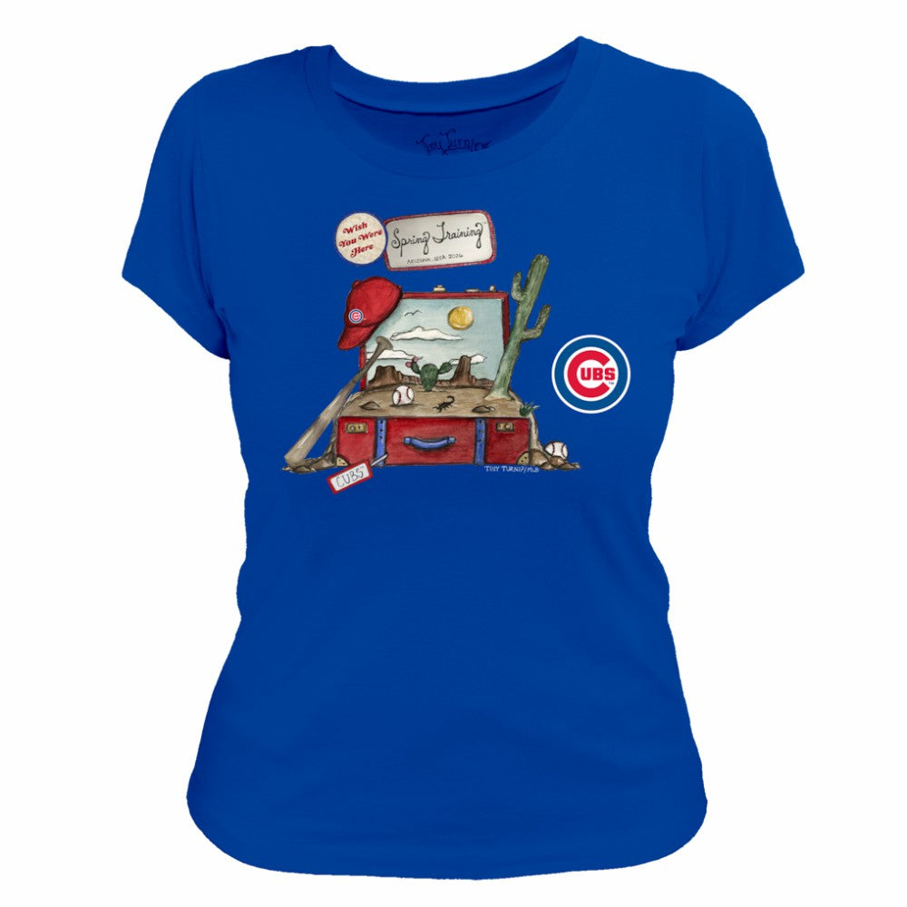 Chicago Cubs Tiny Turnip Women's 2026 Spring Training T-Shirt - MLB T-shirts