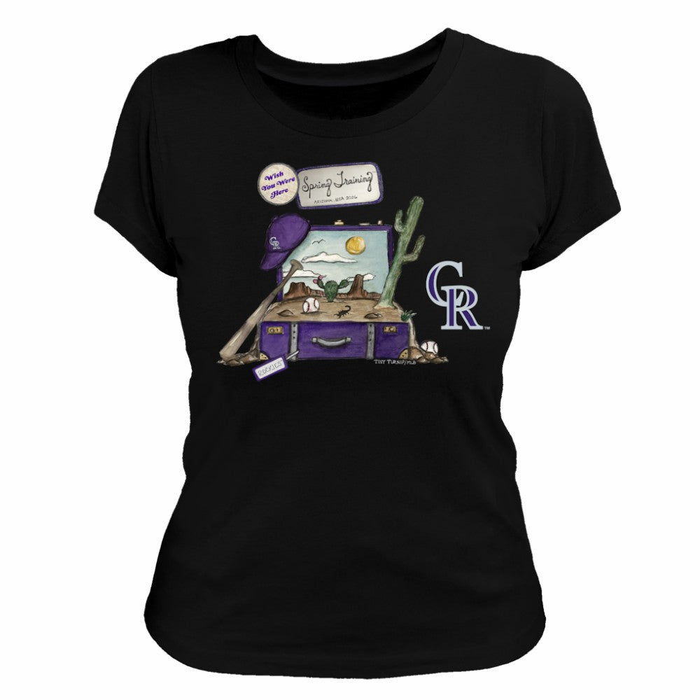 Colorado Rockies Tiny Turnip Women's 2026 Spring Training T-Shirt - MLB T-shirts