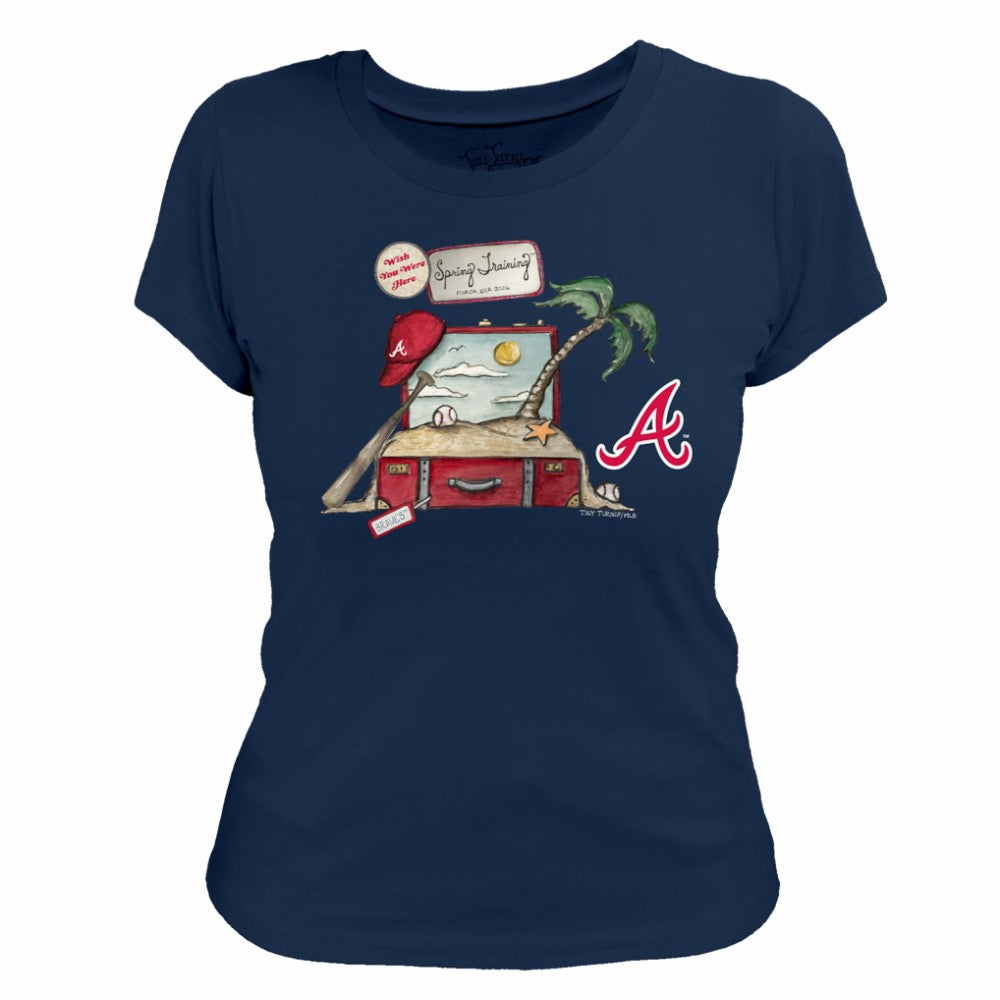 Atlanta Braves Tiny Turnip Women's 2026 Spring Training T-Shirt - MLB T-shirts