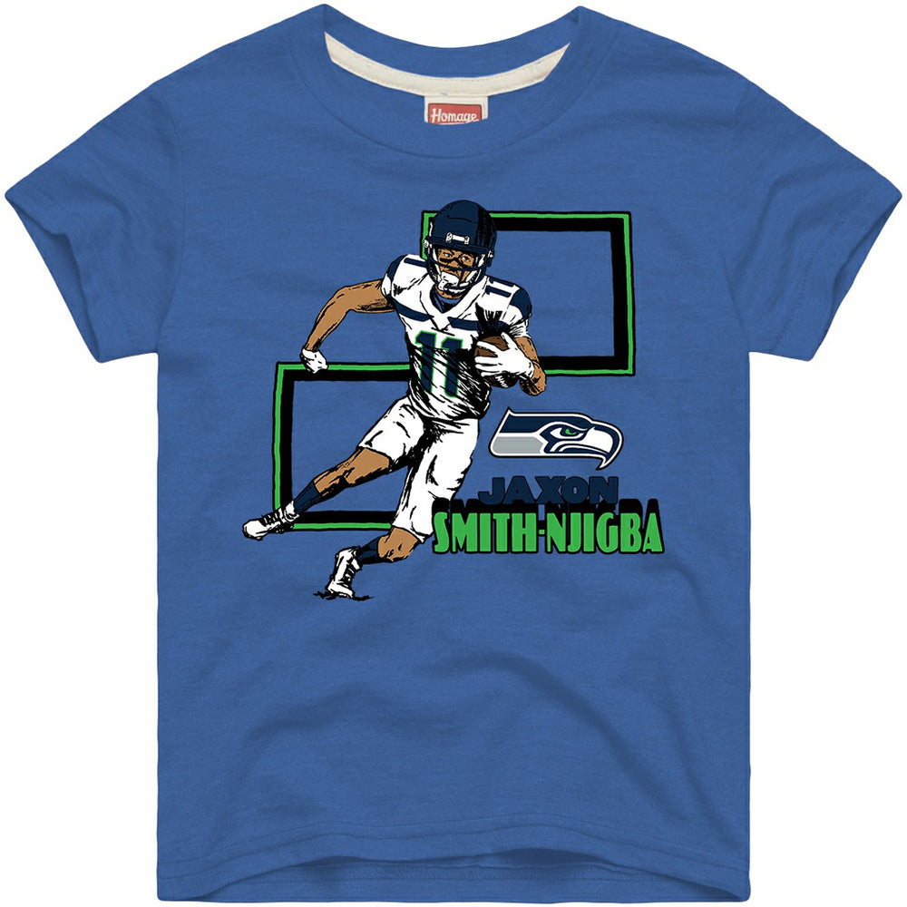 Seattle Seahawks Jaxon Smith-Njigba  Homage Youth Draft Tri-Blend T-Shirt | NFL Online
