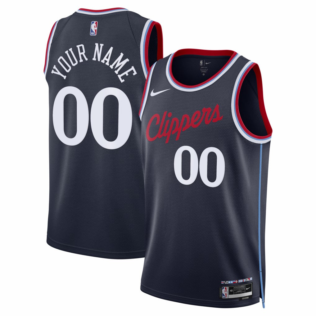 Navy LA Clippers Unisex Swingman Custom Jersey | NBA