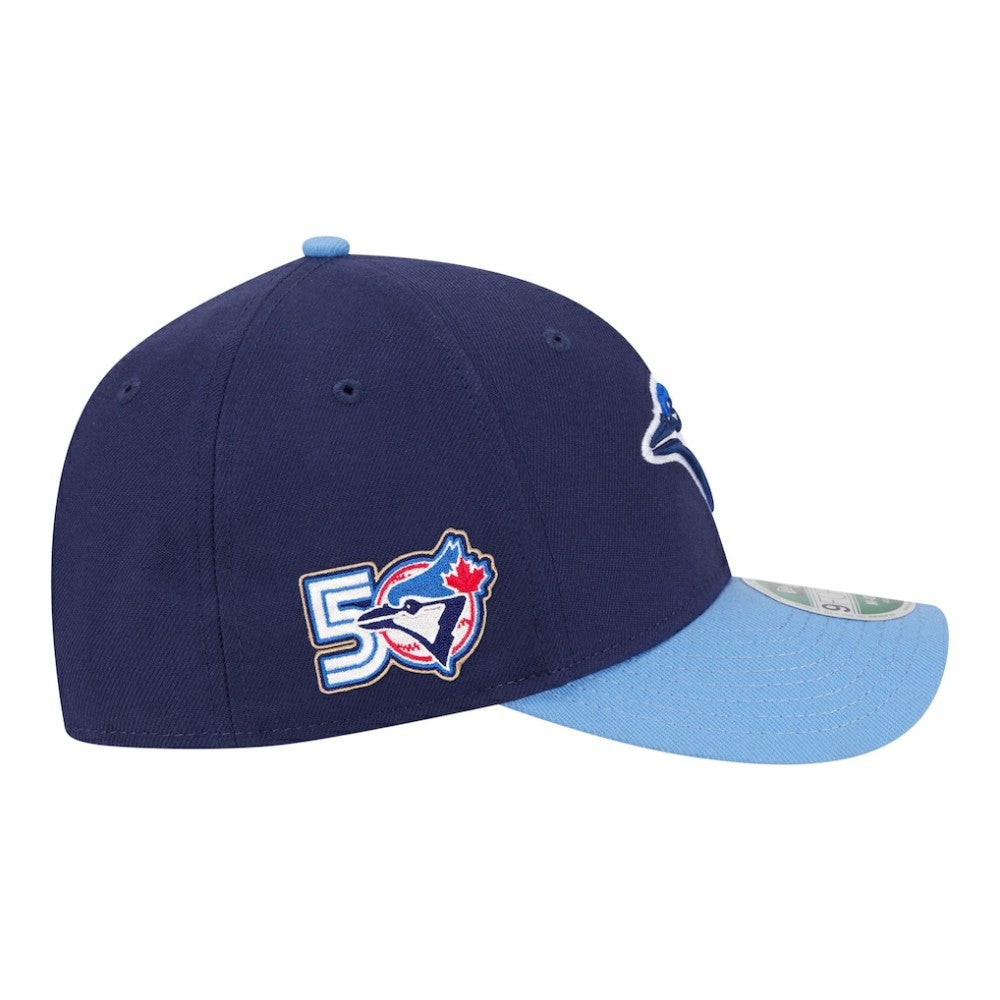 Toronto Blue Jays New Era 50th Season Player Replica Side Patch 9FORTY Adjustable Hat - MLB Hats