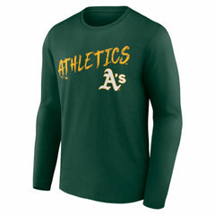 Athletics  Hustle Personalized Name & Number Long Sleeve T-Shirt - MLB T-shirts