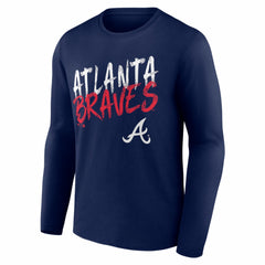 Atlanta Braves  Hustle Personalized Name & Number Long Sleeve T-Shirt - MLB T-shirts