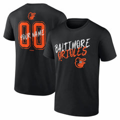 Baltimore Orioles  Hustle Personalized Name & Number T-Shirt - MLB T-shirts