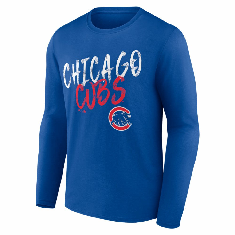 Chicago Cubs  Hustle Personalized Name & Number Long Sleeve T-Shirt - MLB T-shirts