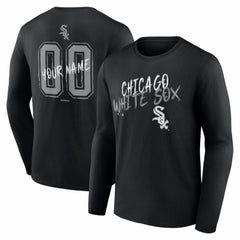 Chicago White Sox  Hustle Personalized Name & Number Long Sleeve T-Shirt - MLB T-shirts